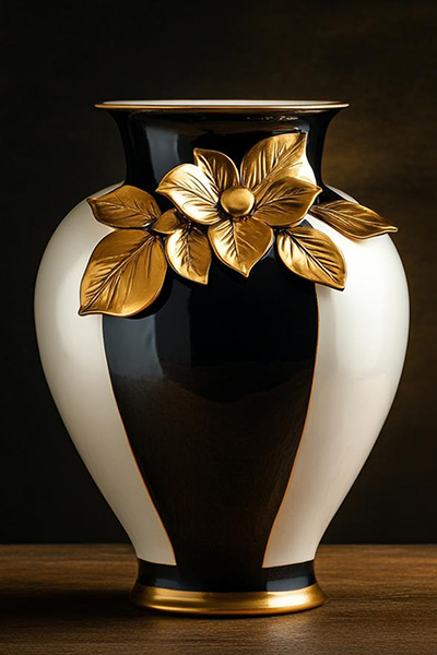 Monochrome Magnolia Urn