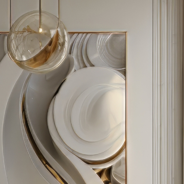 Ivory Gilt Spiral
