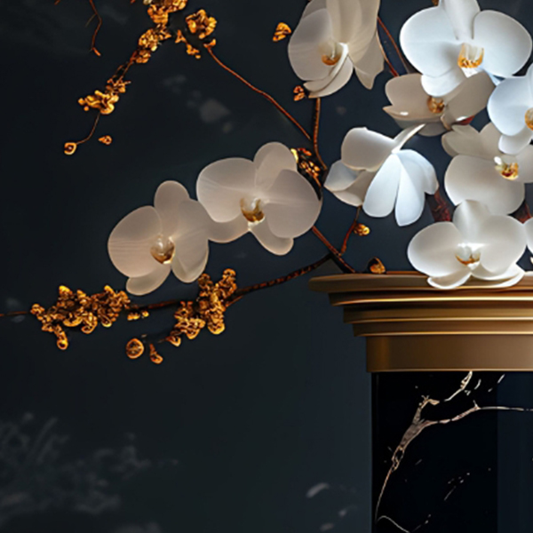 Noir Pillar Vase