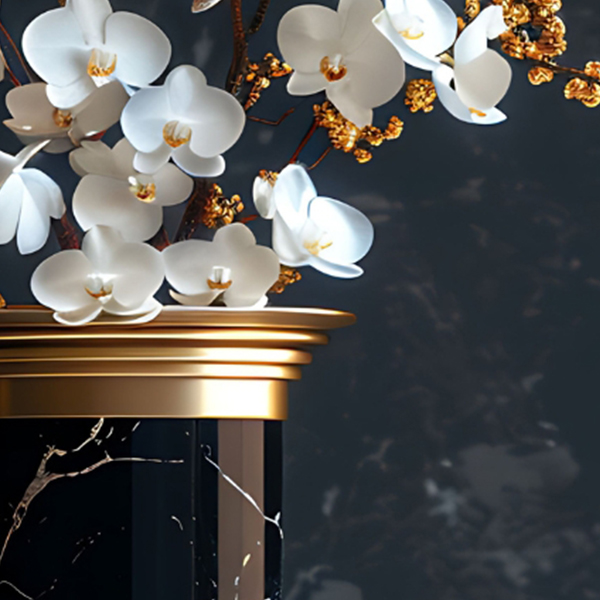 Noir Pillar Vase