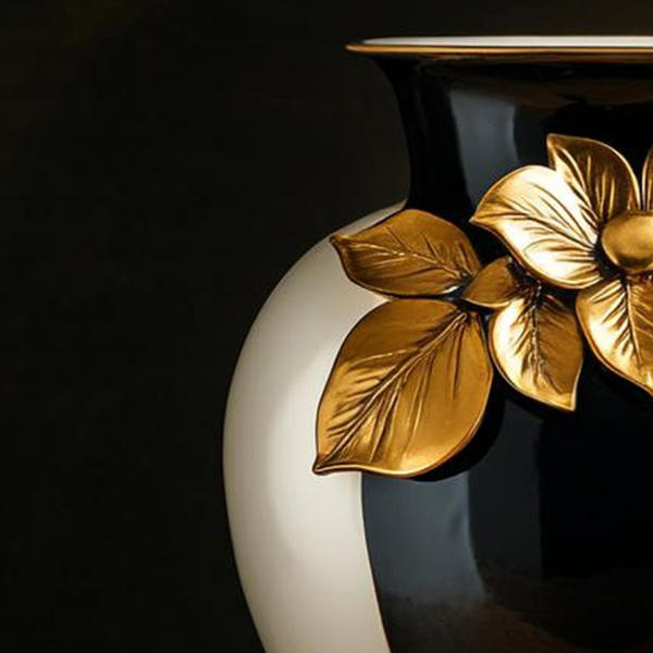 Monochrome Magnolia Urn