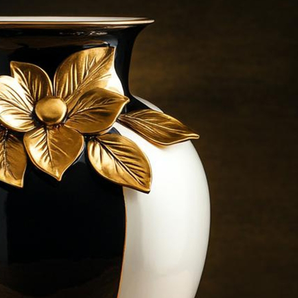 Monochrome Magnolia Urn