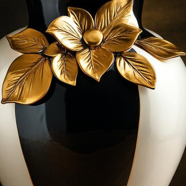 Monochrome Magnolia Urn